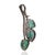 Vintage Inspired Floral Leaf Brooch Pendant With Emeralds & Diamonds For Sale - Image 10 of 13