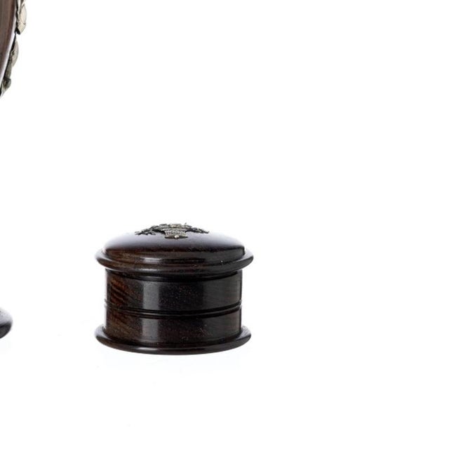 Pitcher and Small Box in Fine Wood and Silver, 19th Century, Set of 2 For Sale - Image 5 of 6