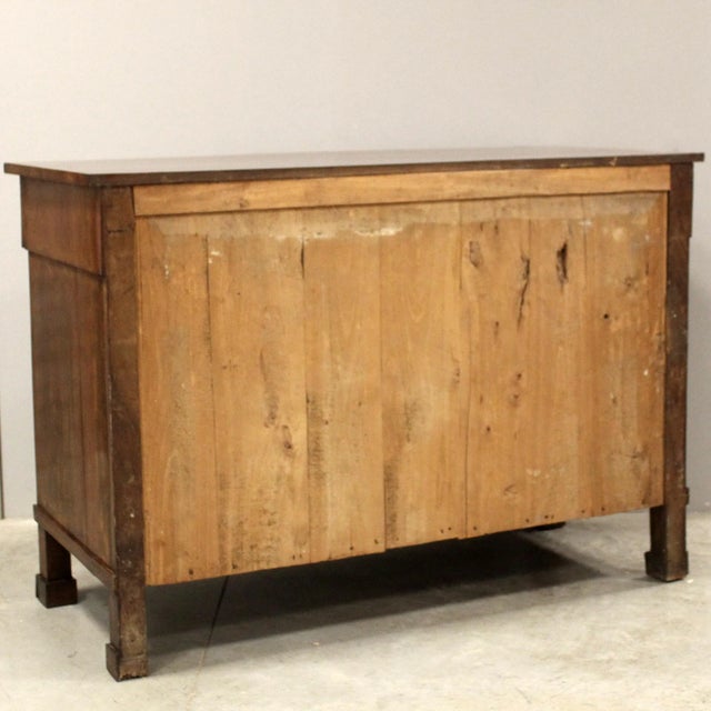 Brown Italian Empire Walnut Sideboard For Sale - Image 8 of 11