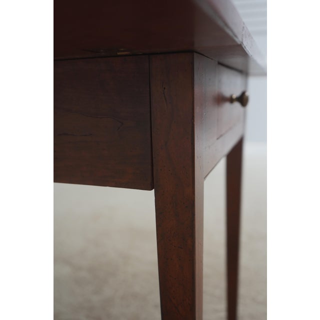Wright Table Co 2 Drawer Country Drop Leaf Pembroke Table For Sale - Image 15 of 18
