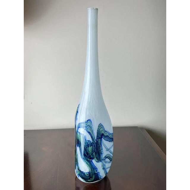 Murano Polychrome Murano Glass Vase, 1960s For Sale - Image 10 of 13