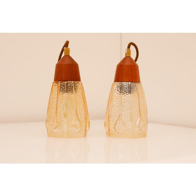 Pendant Lamps in Glass from Pukeberg, Sweden, 1960s, Set of 2 For Sale - Image 10 of 18