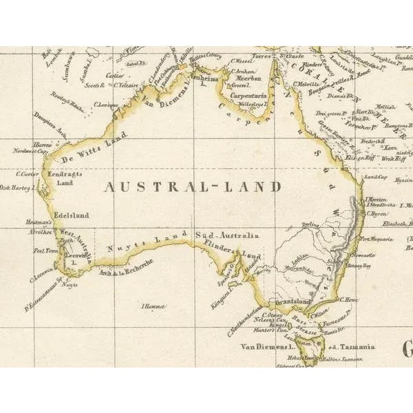 Antique Map of Australasia by Carl Flemming, 1855 For Sale - Image 3 of 8