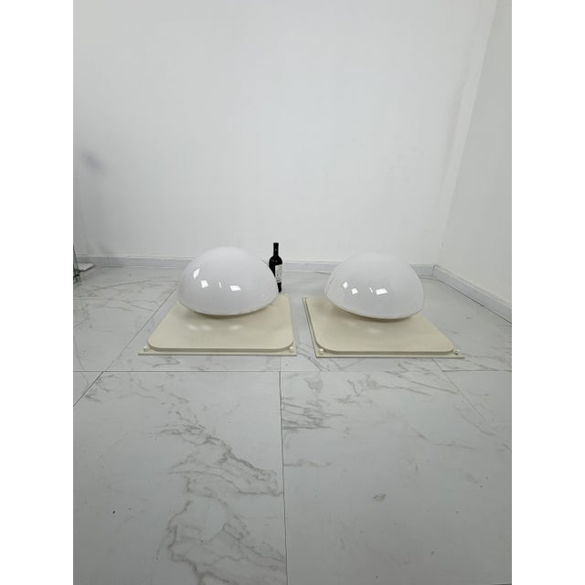 Large Space Age Ceiling Lamps, 1970s, Set of 2 For Sale - Image 4 of 12