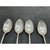 Art Nouveau Simpson Hall Miller Sterling Silver 6” Tablespoons Mille Fleurs Set of 4 Mono For Sale - Image 3 of 10