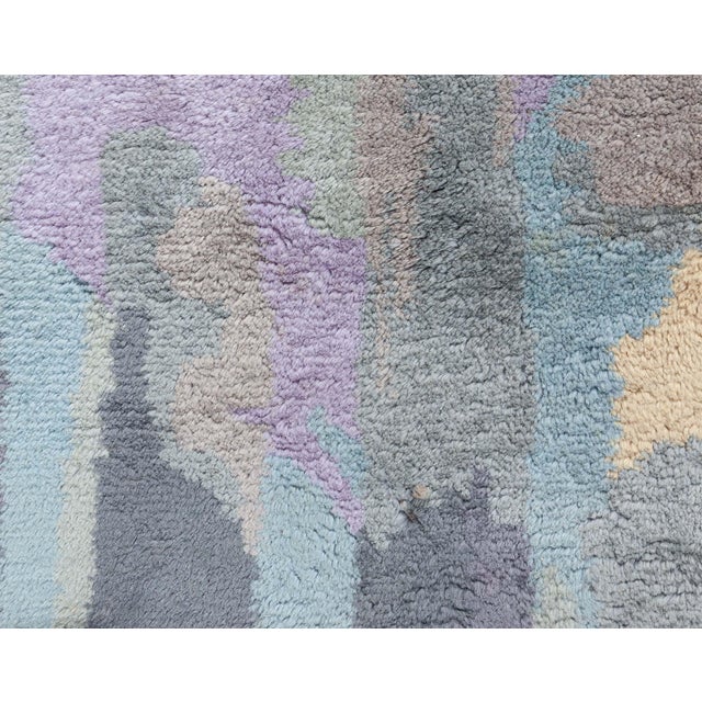 Art Deco Vintage French Modernist Rug For Sale - Image 3 of 8