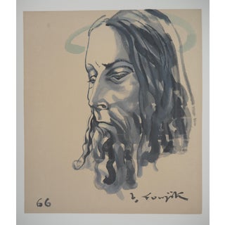 Tsuguharu Foujita, Christ, 1966, Engraving For Sale