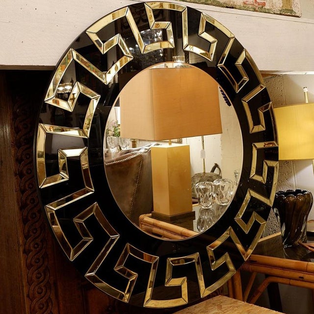 Decorative Round Mirrors, Set of 2 For Sale - Image 3 of 9