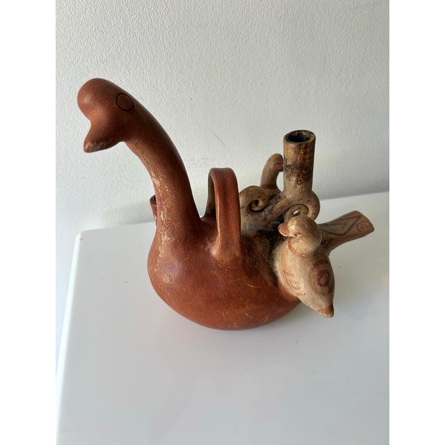 Figurative 1970s Heron Martinez Pottery-Mexican Folk Art Bird Candelabra For Sale - Image 3 of 10