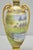 Early 20th Century Antique Nippon Hand Painted Twin Handled Gold Gilt Lake & Swan Scene Bolted Vase For Sale - Image 5 of 17