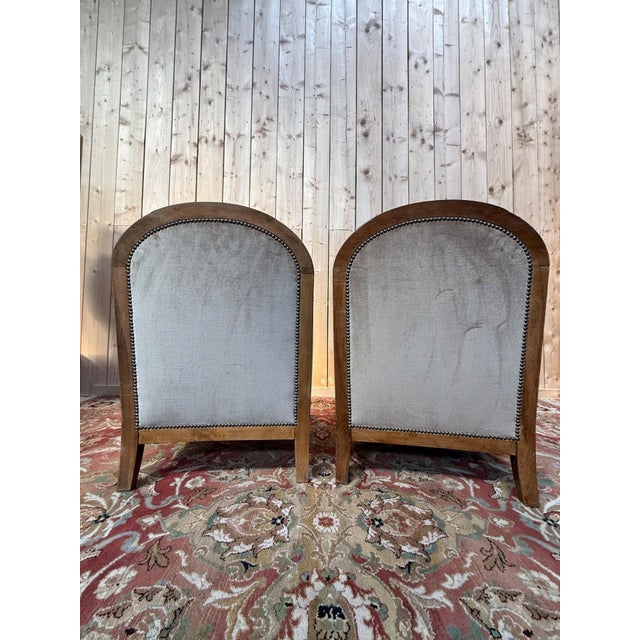 Vintage Art Deco Lounge Chairs, 1940s, Set of 2 For Sale - Image 4 of 7
