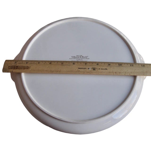 1990s Villeroy & Boch Naif Christmas Lug Handled Cake Plate Platter Chairish