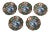 20th Century Imari Hand Painted Small Decorative Bowls - Set of 5 For Sale