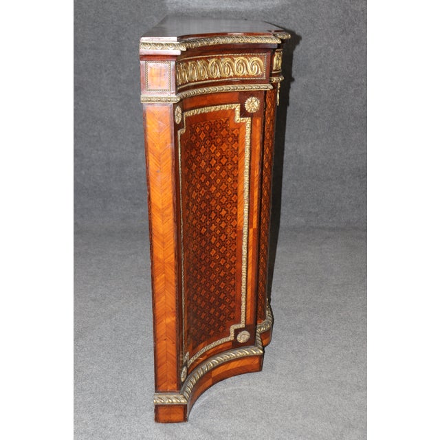 Wood French Louis XVI Style Sevres Plaques Bronze Mounted Cabinet Server Sideboard For Sale - Image 7 of 12