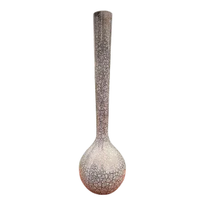 1950s Royal Haeger Large Mid Century Silver Crackle Vase