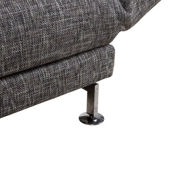 Moule Fabric Corner Sofa in Grey with Manual Function and Left Chaise Lounge from Brühl For Sale - Image 9 of 18