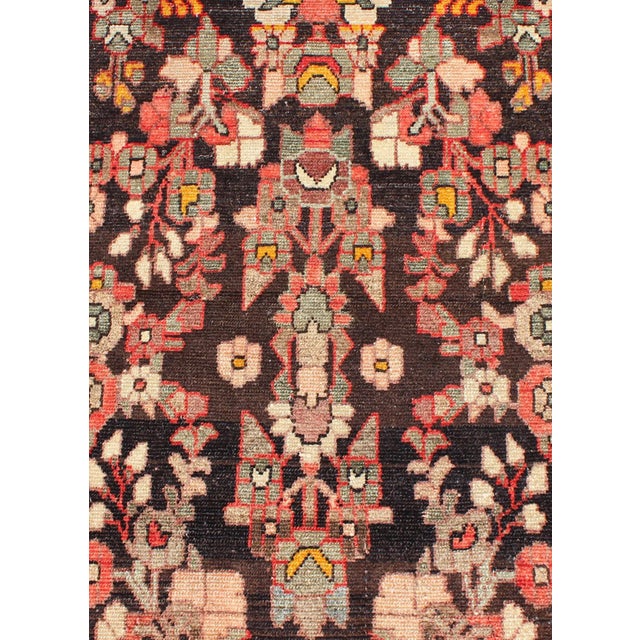 Brown Keivan Woven Arts, H-702-17, 1950’s Vintage Hamedan Runner-3’2’x16’5" For Sale - Image 8 of 13