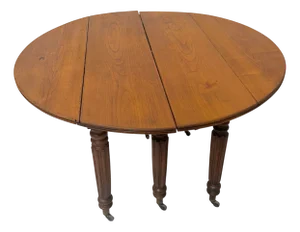 Louis Philippe 6-Legged Table in Cherry Wood, 19th Century