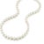 Vintage Cultured Akoya Pearl Necklace Length 18" , 18 Karat White Gold Clasp For Sale - Image 13 of 18