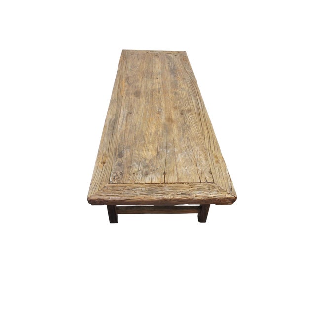 Vintage 86" Long Elm Bench For Sale In Greensboro - Image 6 of 13
