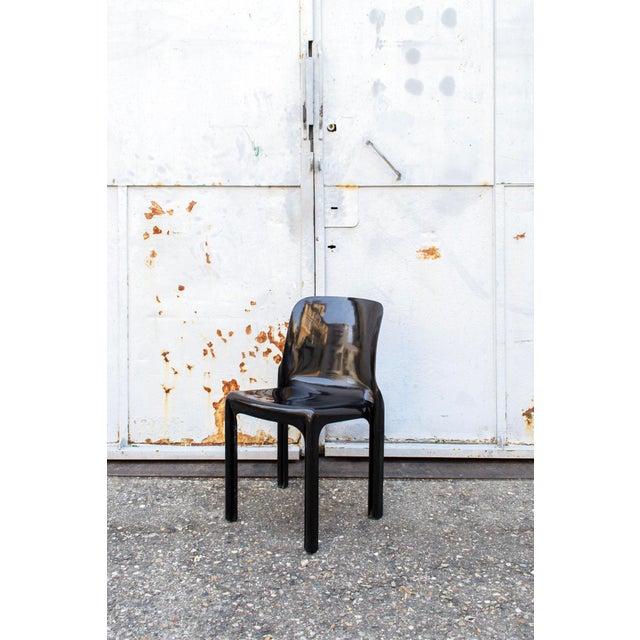 Artemide Selene Chairs by Vico Magistretti for Artemide, 1960s, Set of 5 For Sale - Image 4 of 9