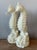 Vintage Coastal Cast Resin Seahorses Lamps - A Pair For Sale - Image 4 of 7