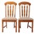 Mid-Century Singer Furniture Wood Dining Chairs With Upholstered Seats Pair For Sale