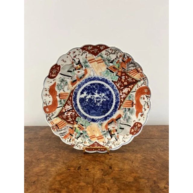 Antique Japanese Imari Plate, 1900s For Sale - Image 3 of 5