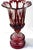 Late 19th Century Monumental Bohemian Ruby Cut to Clear Crystal Flower Form Vase, Circa 1880 For Sale - Image 5 of 15