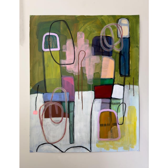 Five Studies in Balance Acrylic Painting For Sale - Image 4 of 9