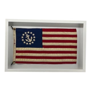 Vintage Boat Flag (Ensign) 13 Stars For Sale
