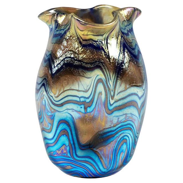 Art Nouveau Glass Vase by Loetz, 1890s For Sale