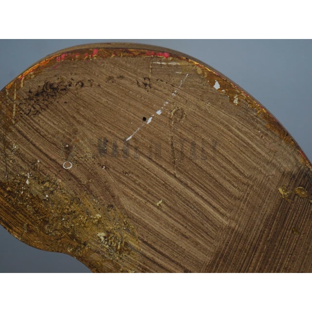 1980s Decorative Crafts Carved Frame Gold Gilt Mirror For Sale - Image 5 of 11