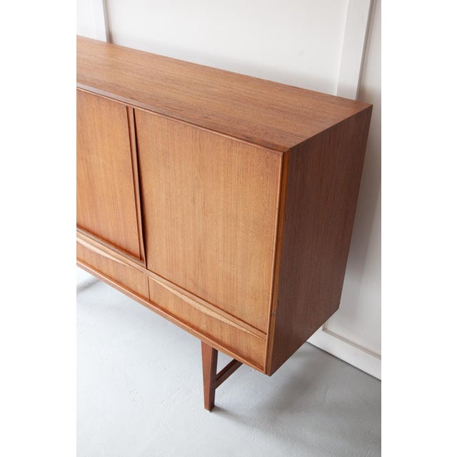 1960s Mid-Century Danish Modern Highboard in Teak, 1960s For Sale - Image 5 of 9