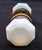 Early 20th Century Antique Wide Shank Iridescent Milk Glass Door Knob Set For Sale - Image 5 of 6