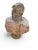 Impressive bust depicting a Roman emperor, masterfully crafted from a combination of colored marbles during the first half...