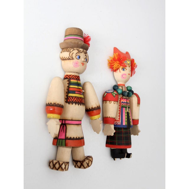 Mid-Century Scandinavian Folk Art Wall Hangings Pair For Sale - Image 6 of 7