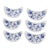 Vintage Blue Onion or Danube - Crescent Plate Bone Dishes Set of 6 - Great for the Hostess With the Mostest & Blue & White Collectors - See Pics! For Sale