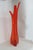 Mid 20th Century Viking Glass Three Foil Persimmon Swung Vase Mid Century Large Floor Art 4754b For Sale - Image 5 of 18