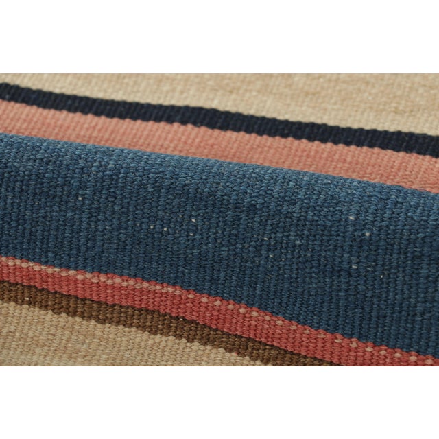 Vintage Persian Kilim With Light and Colorful Stripes - Rug & Kilim For Sale In New York - Image 6 of 7