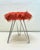 Tripod Fluffy Stool on Chromed Steel Hairpin Legs, 1950s For Sale - Image 12 of 12