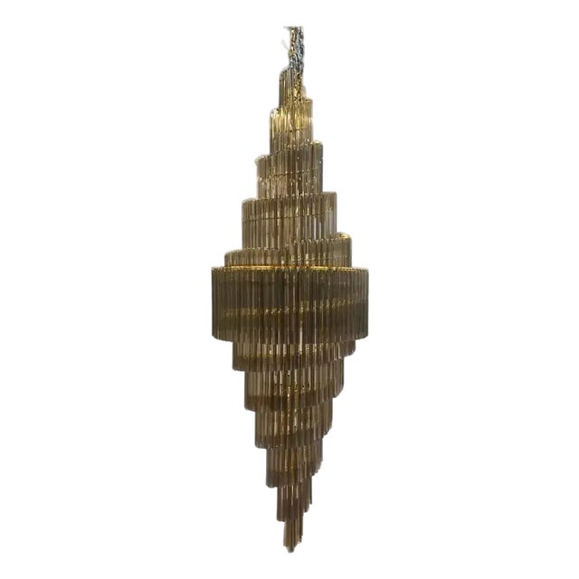 Mid-Century Modern Murano Glass Chandelier by Simoeng for Simoeng For Sale