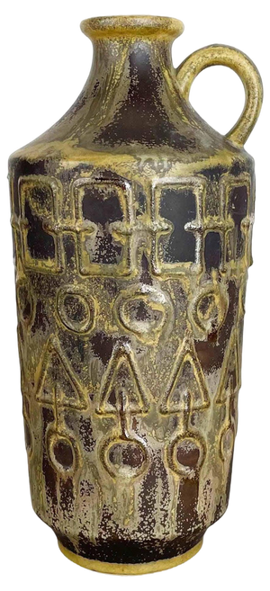 Vintage Abstract Ceramic Pottery Vase attributed to Simon Peter Gerz, Germany, 1960s