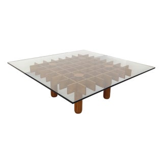 Vintage Square Italian Coffee Table by Gianfranco Frattini for Knoll, 1960s For Sale