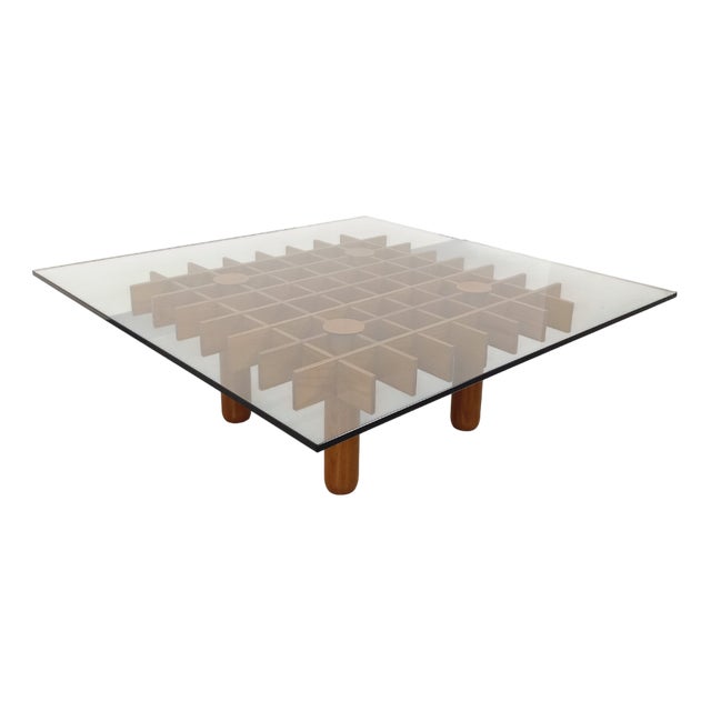 Vintage Square Italian Coffee Table by Gianfranco Frattini for Knoll, 1960s For Sale