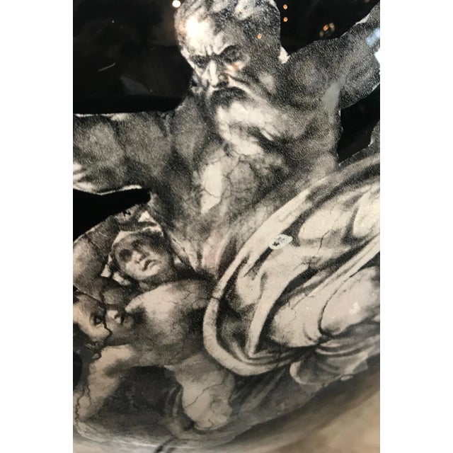 1980s Vintage Fornasetti Style "Michelangelo Works" Table Lamp For Sale In Los Angeles - Image 6 of 11