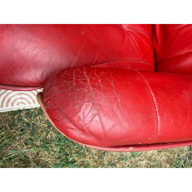 1980s Chairworks Reclining Lounge Chair and Ottoman For Sale - Image 11 of 11
