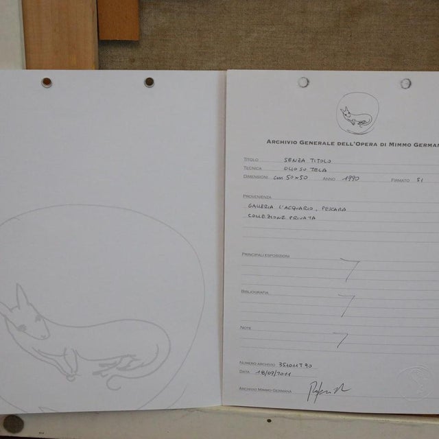 Mimmo Germana, Figurative Composition, Oil on Canvas, Framed For Sale - Image 12 of 18