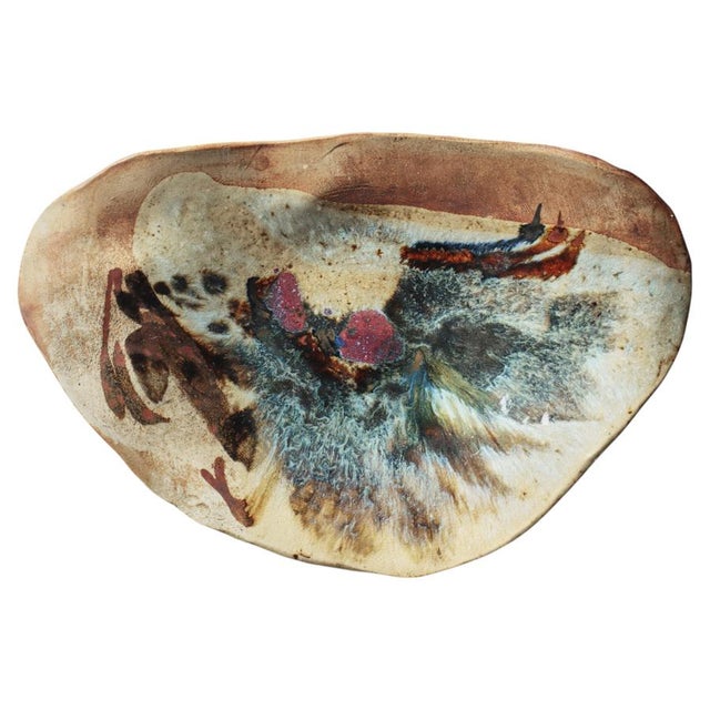 Large Scandinavian Modern Stoneware Dish by Conny Walther, 1960s For Sale - Image 14 of 14