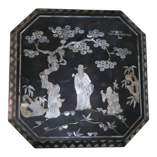 Mid 20th Century Chinese Wedding Box With Inlaid Mother of Pearl For Sale